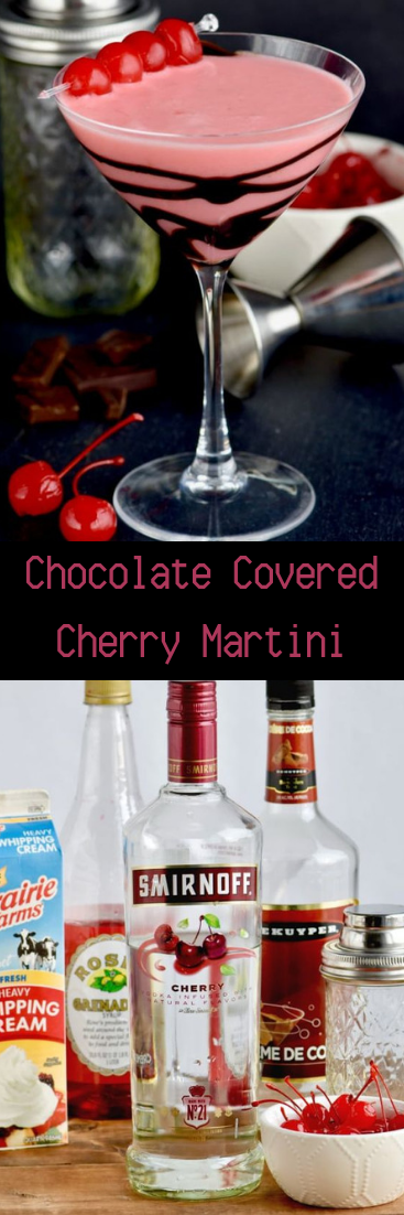 Chocolate Covered Cherry Martini