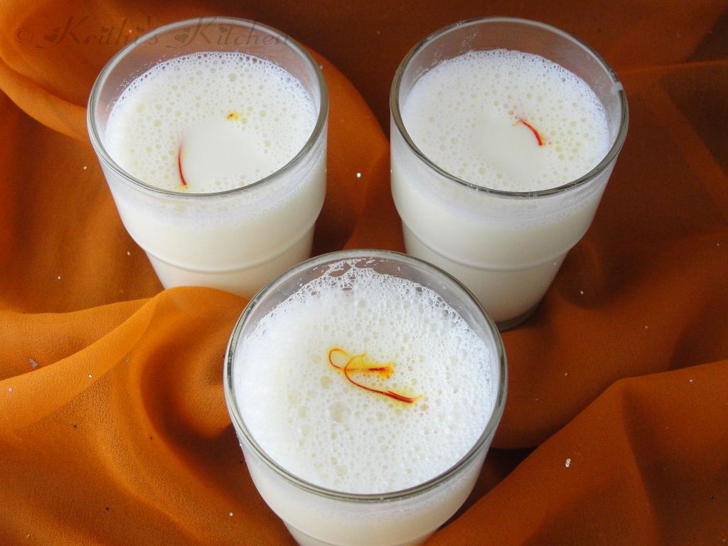 Krithi's Kitchen Bridal Shower for Nithya Badam Kheer / Almond Milk