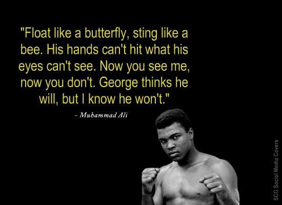 SCG - Social Media COVERS: 6 Great QUOTES by the legendary MUHAMMAD ALI