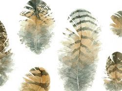 owl feathers watercolor commissioned larger