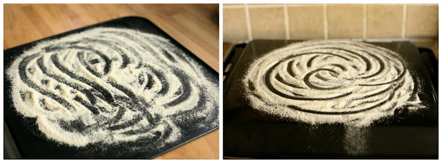 Homemade Pizza with Garlic Dipping sauce for the crust, follow the step by step tutorial for the best pizza night treat. www.goodfoodshared.blogspot.com 