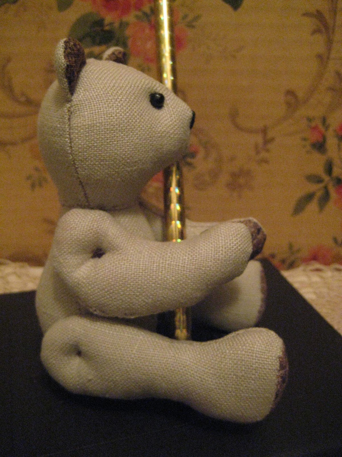 Bird Nest On The Ground Pincushions and a Teddy Bear