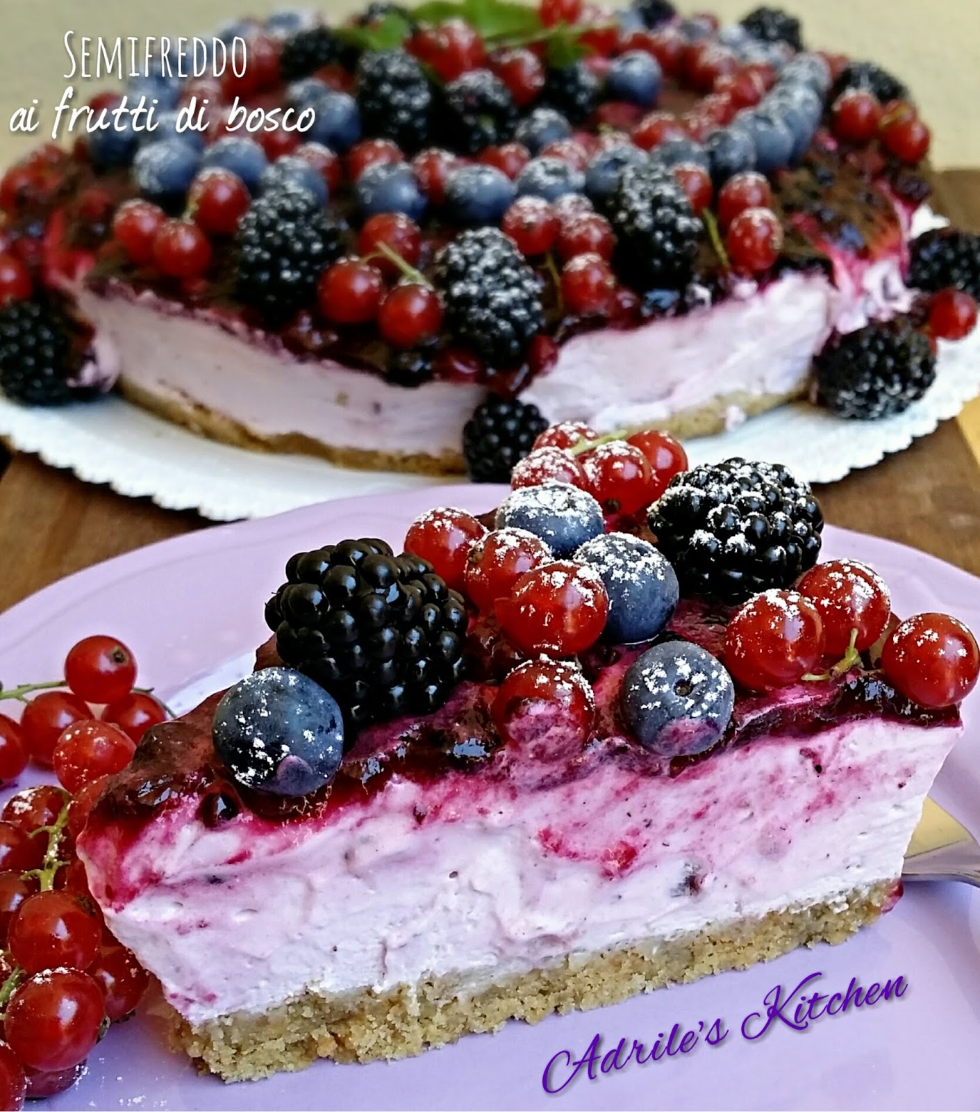 Semifreddo ai frutti di bosco