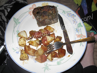 Lamb and roast potatoes