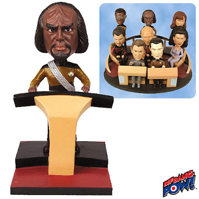 Star Trek: The Next Generation Lieutenant Worf Build-a-Bridge Bobble Head by Bif Bang Pow!
