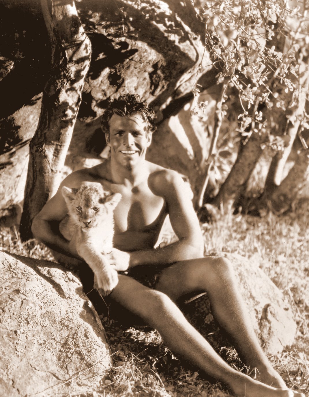 BUSTER CRABBE BARE CHESTED AND BEAUTIFUL: As Tarzan, King of the Jungle, Fl...