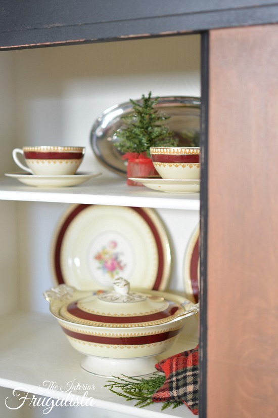 Antique Waterfall Hutch Makeover Interior Frugalista