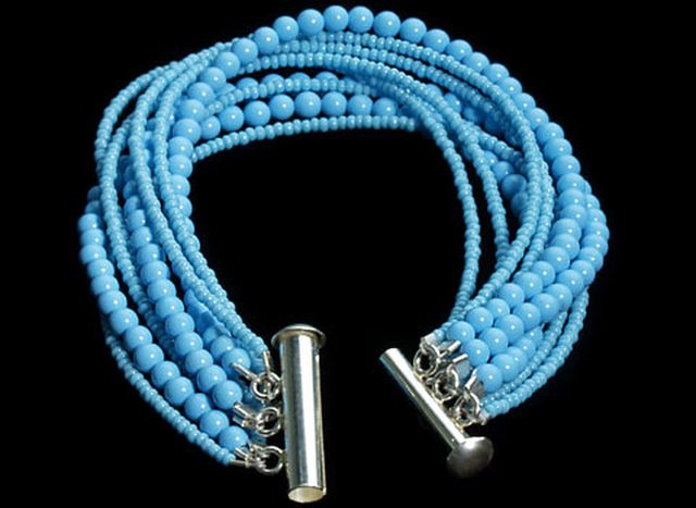 Turquoise Seedbead Bracelet