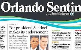 Romney Receives Endorsement of Orlando Sentinel