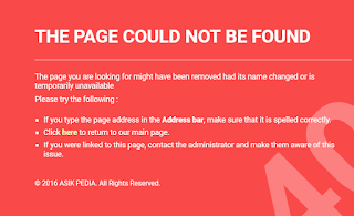 Pengalaman Atasi  Error 404 Not Found Akibat URL Judul postingan Artikel Di Ganti