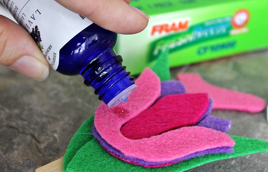 DIY Flower Car Vent Clip Air Freshener + Tips To Improve Your In Car Air Quality. #FRAMFreshBreeze #AD