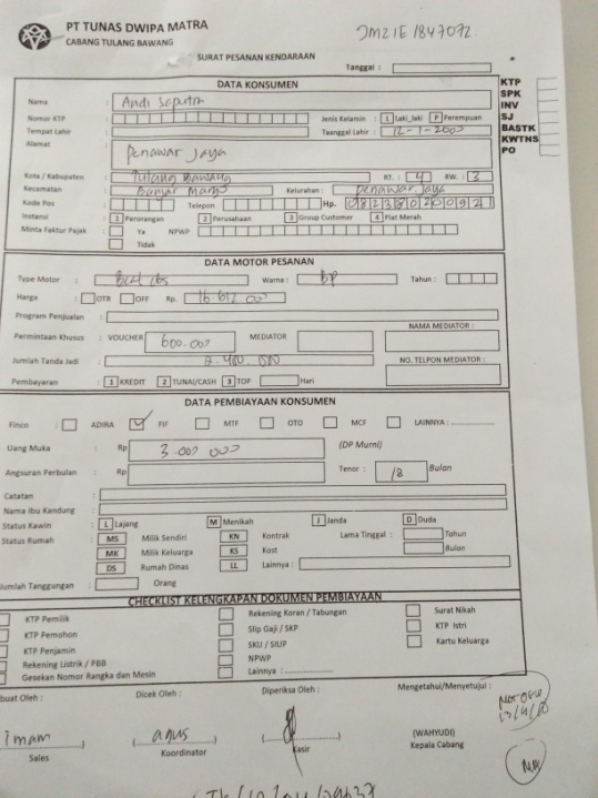 Arif Kurniawan Contoh Laporan PKL Administrasi Arif Kurniawan Contoh Laporan PKL Administrasi