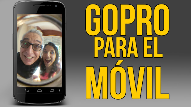 lente, gopro, casera, movil, ojo, pez