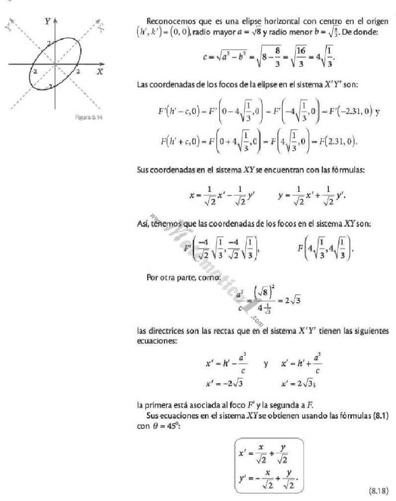 LA ECUACION GENERAL DE LAS CONICAS SEGUNDO GRADO EJERCICIOS RESUELTOS DE GEOMETRIA ANALITICA LA ECUACION GENERAL DE LAS CONICAS SEGUNDO GRADO EJERCICIOS RESUELTOS DE GEOMETRIA ANALITICA