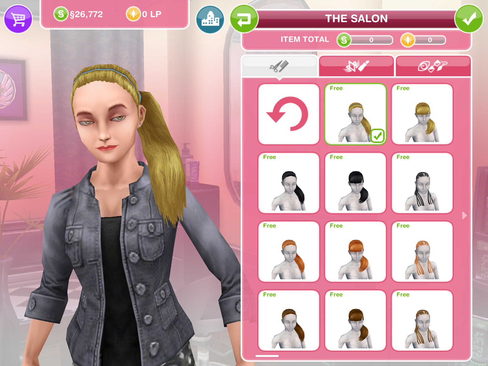 the sims freeplay: here's what the 9 different long hair