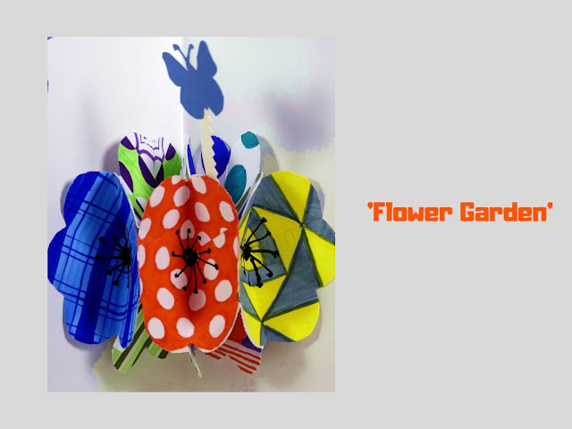 Flower Garden, pop up card by Minaz Jantz