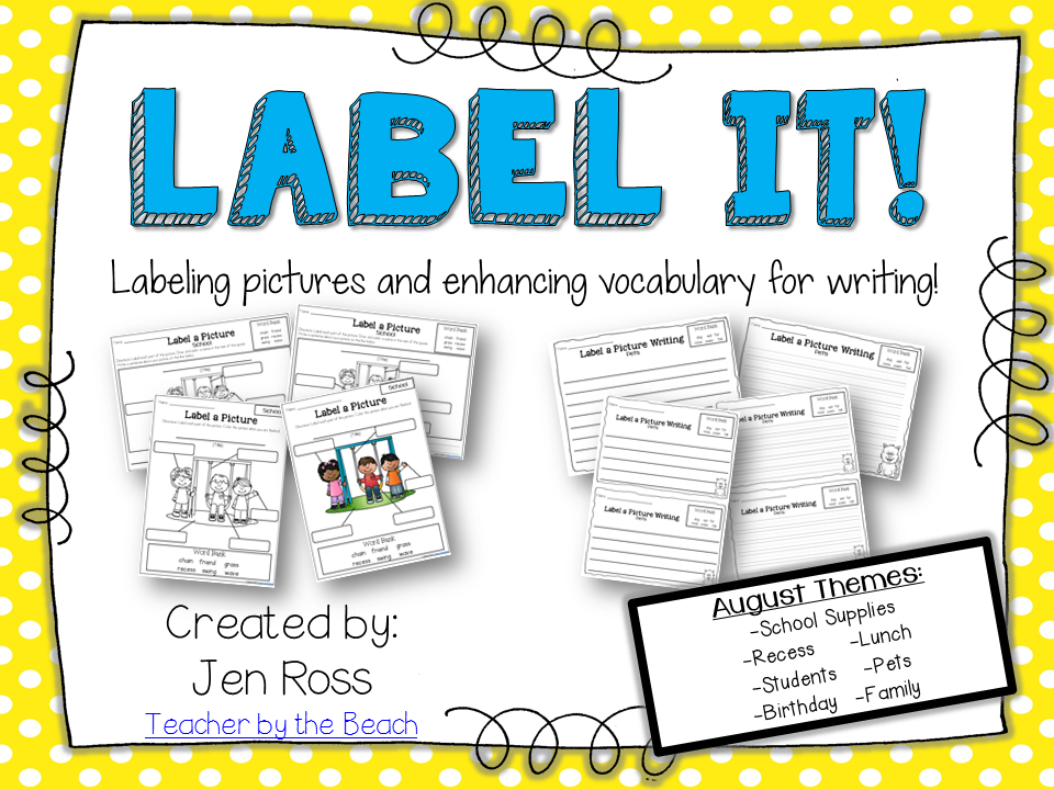 Label It and Write About It! - Teacher by the Beach