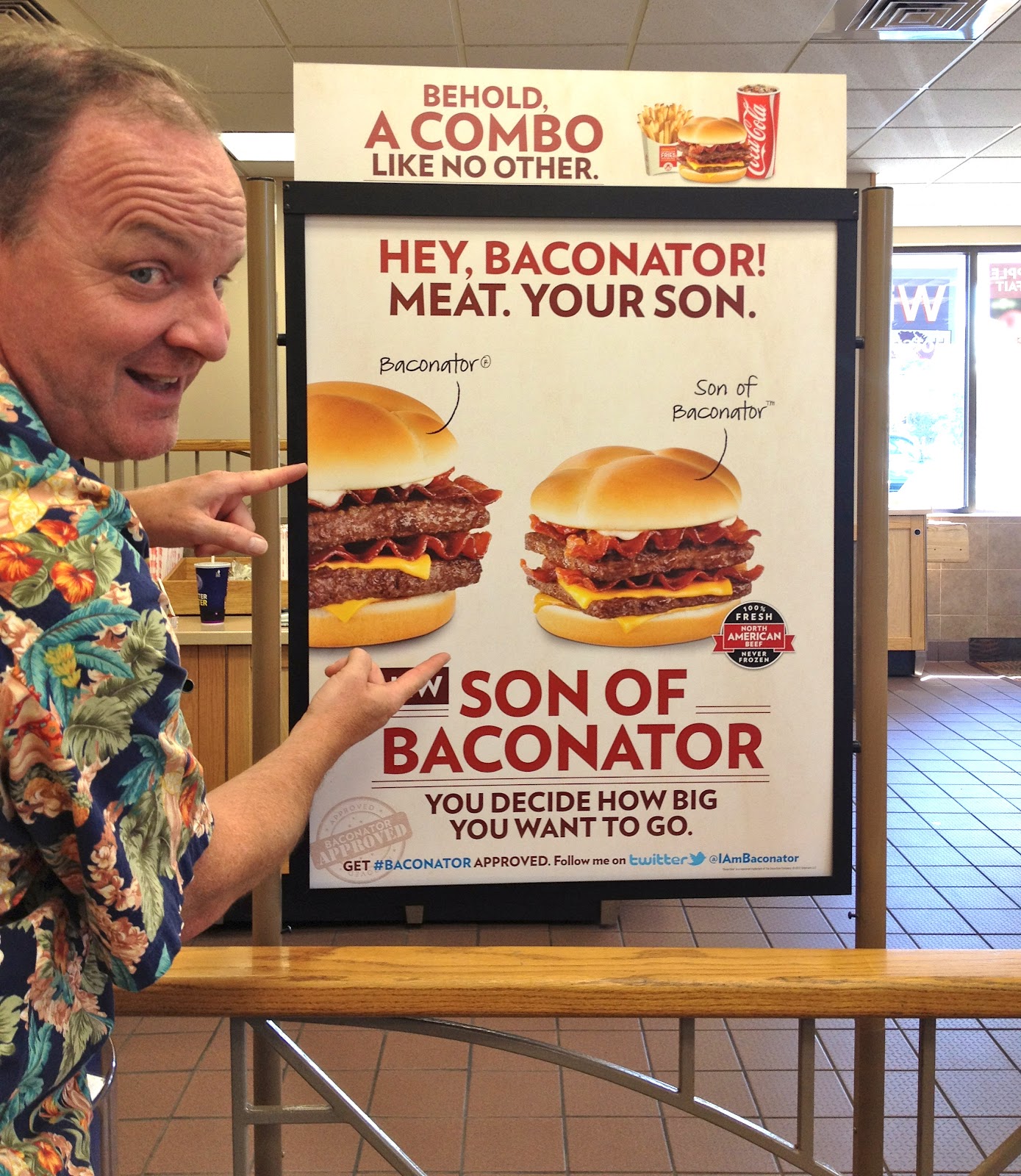 Living Buffchic Style Wendy's Son of Baconator & Wake n' Bacon