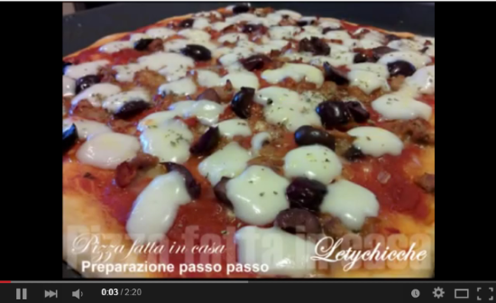 Video Pizza fatta in casa - Letychicche
