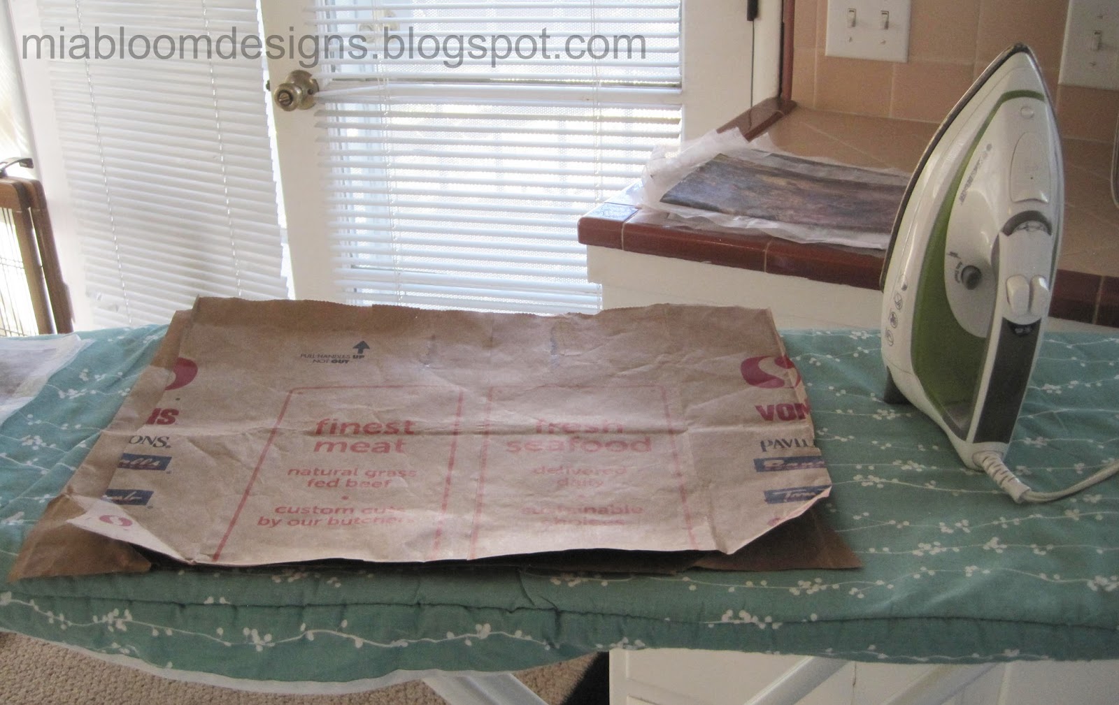 Mia Bloom Designs Paper Laminated onto Silk Organza