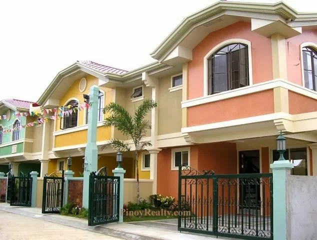Gated parking areas at townhouses