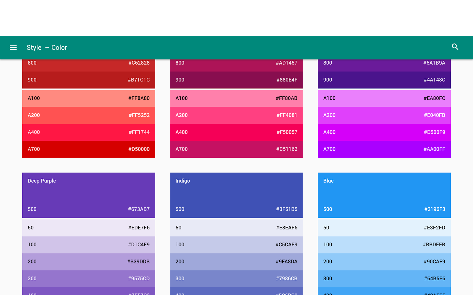 Палитра material Design. Цветовая палитра с кодами. Цветовая палитра для приложения. Цвета html.