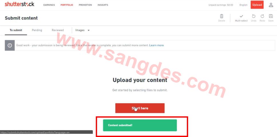 Submit your content. Submit your content