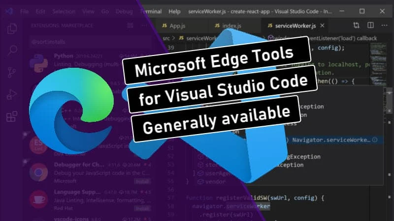Microsoft Edge (Chromium) Tools for Visual Studio Code now generally available