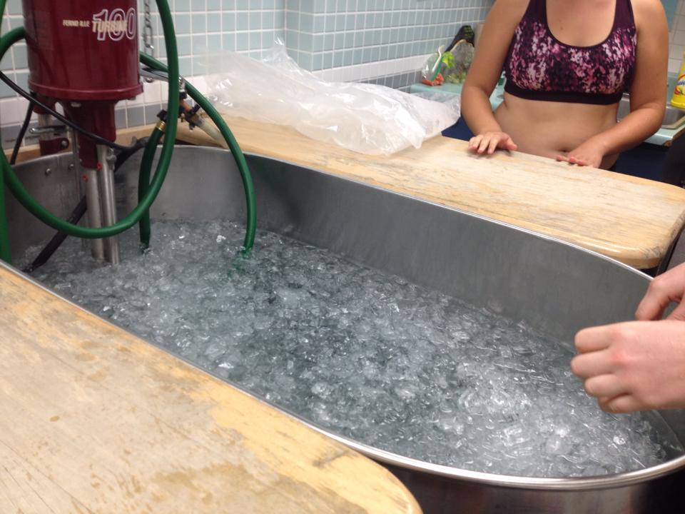 McGill Varsity Field Hockey Ice Baths in Windsor Clinic