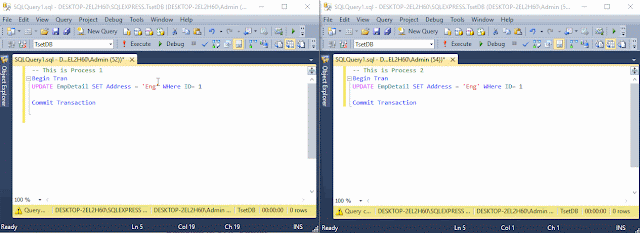 Blocking and Deadlock In SQL Server With Example ~ Guruji Point - Code ...
