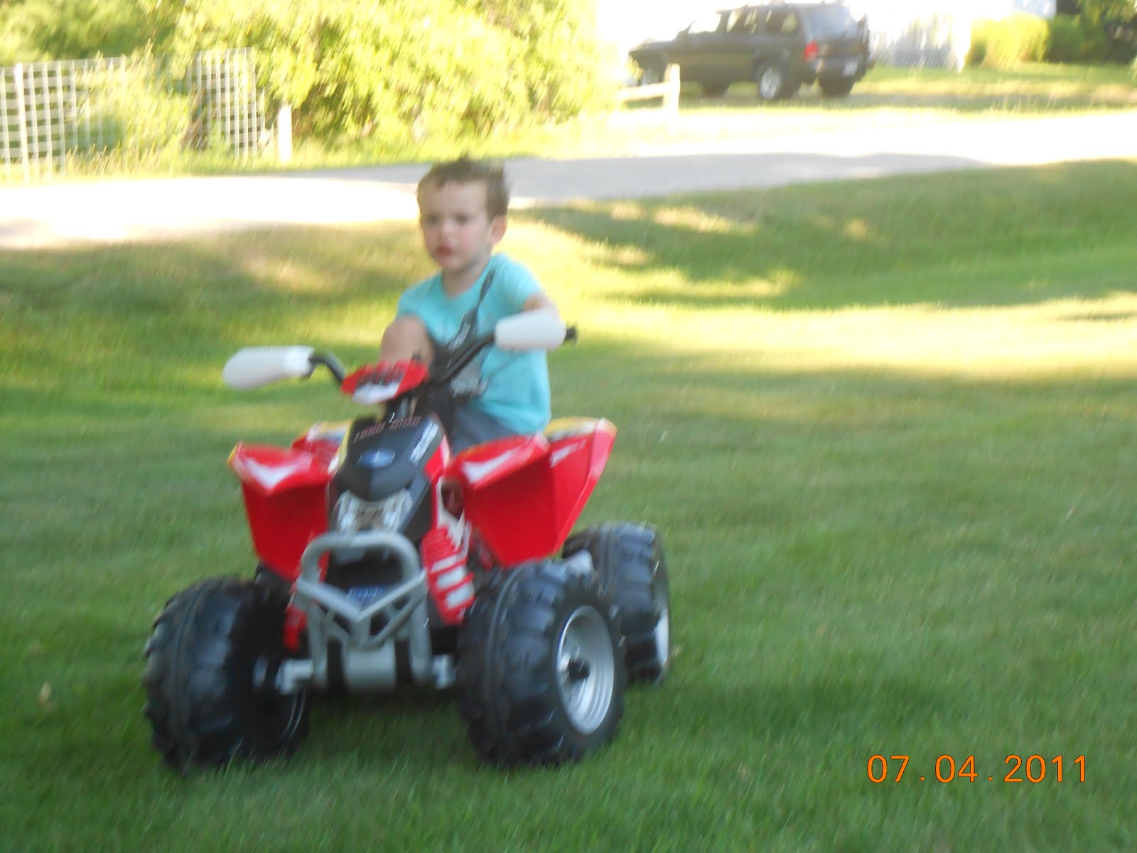 The JayMac Clan: Our first four wheeler accident