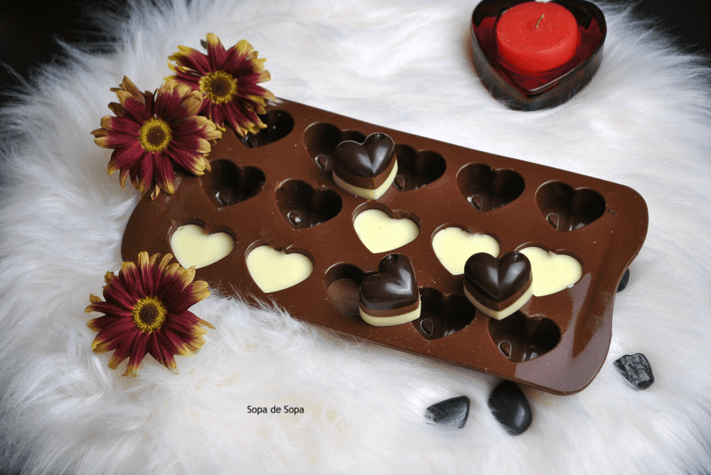 Cacao San Valentín (3 Corazones + 3 Bombones Variados)