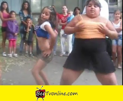 FAT YOUNG GIRL DANCING
