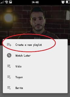 Cara Membuat Playlist Lagu Favorit Di Youtube Menggunakan HP Android