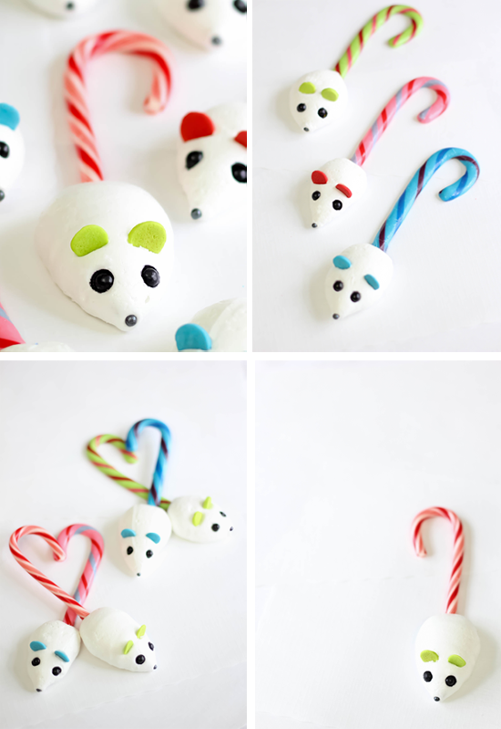 Candy Cane Mice Sprinkle Bakes