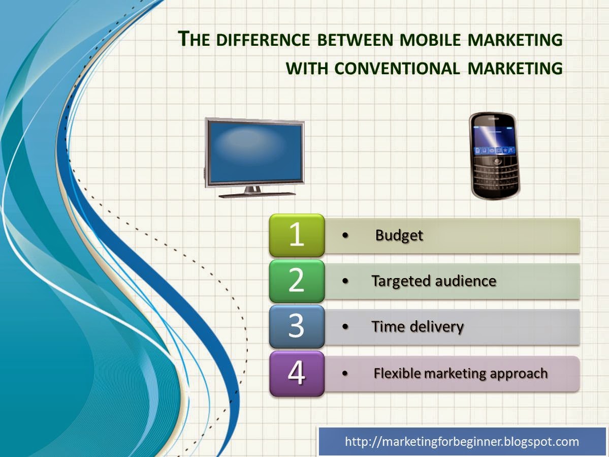 The difference of mobile marketing with other conventional marketing