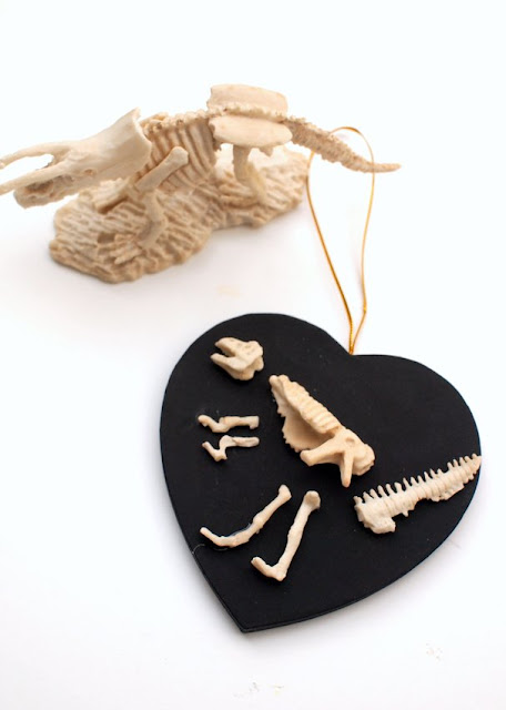 dinosaur fossil dig inspired art project for kids
