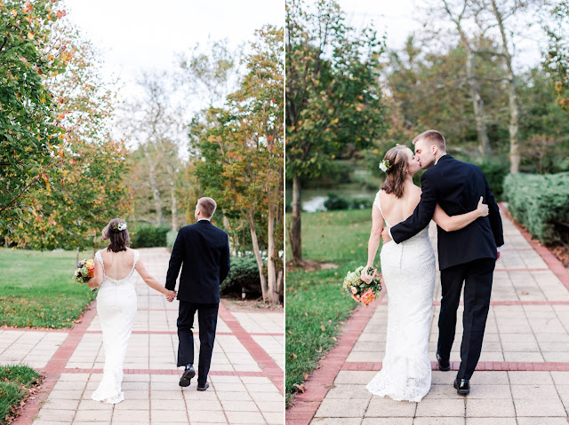 A simple, rustic, and elegant wedding at St. Elizabeth Ann Seton Church and Quiet Waters Park by Heather Ryan Photography
