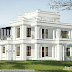 2200 sq-ft 4 bedroom flat roof traditional colonial house