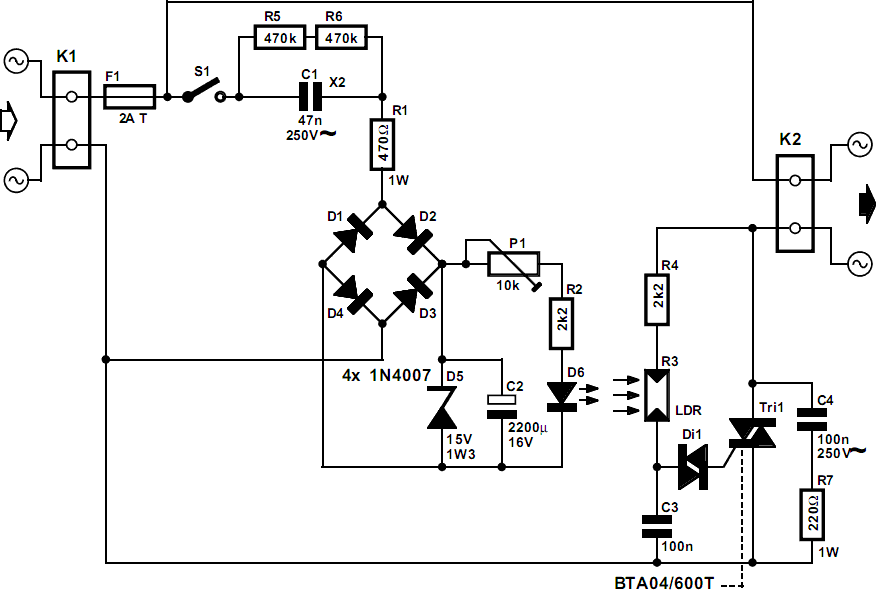 Automatic Light Dimmer | Xtreme Circuits