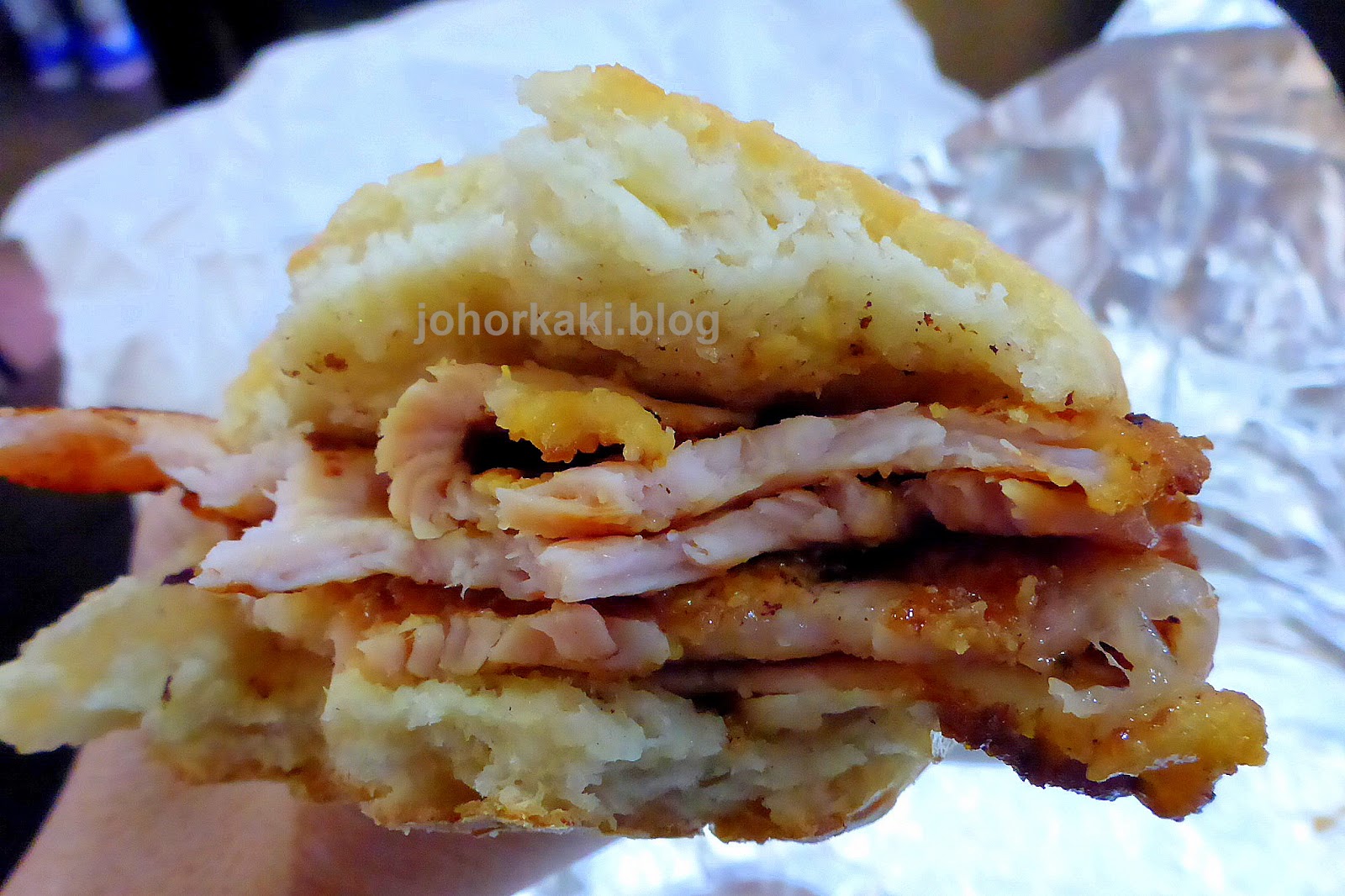 Peameal Bacon Sandwich at Carousel Bakery St. Lawrence Market Tony