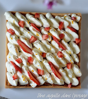 Tarte aux fraises et fleur d'oranger d'Eric Kayzer