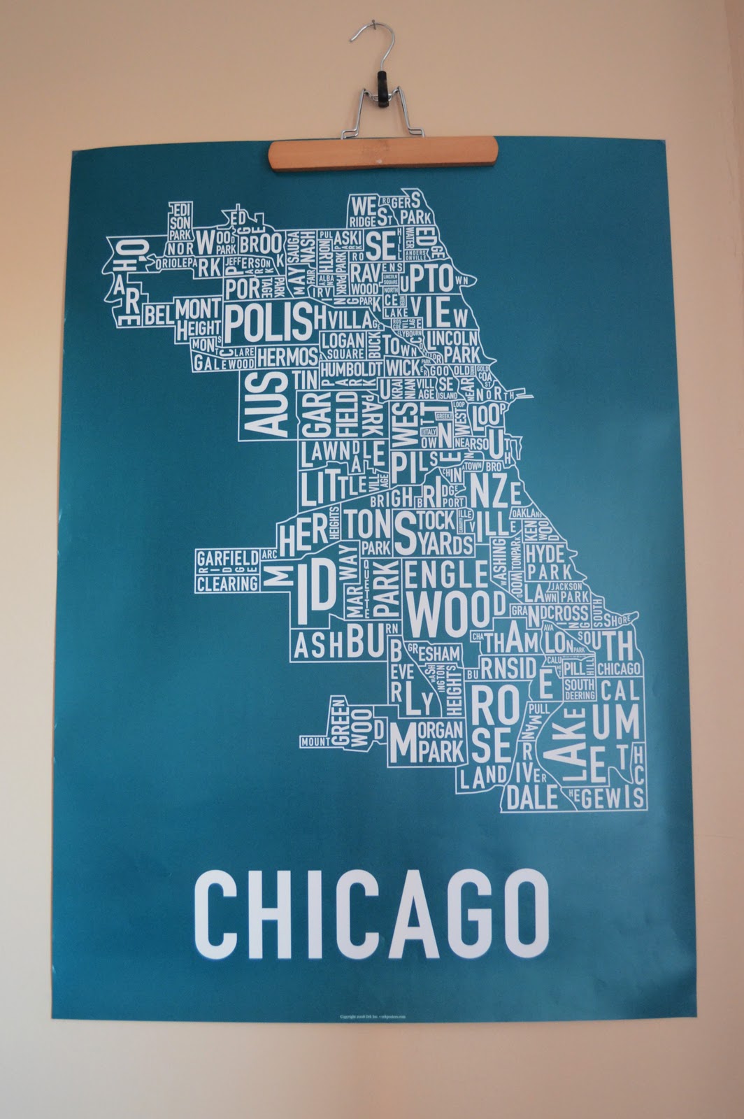 The Broke Brog Chicago poster by Ork