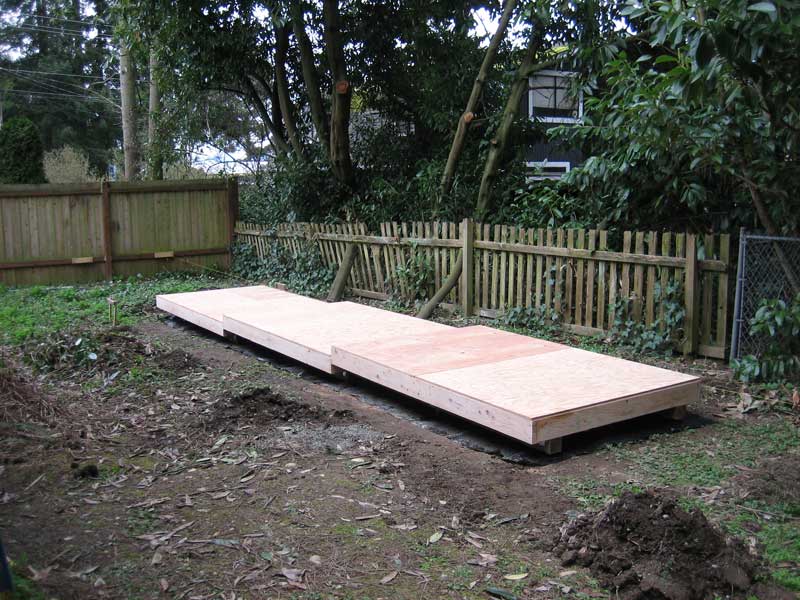 Dominic Shed Vapor barrier under shed