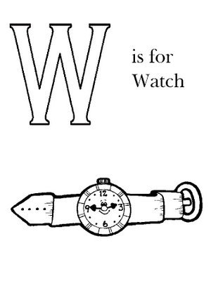 Letra W De La Historieta Alfabeto Ingles Creativo Concepto De Abc