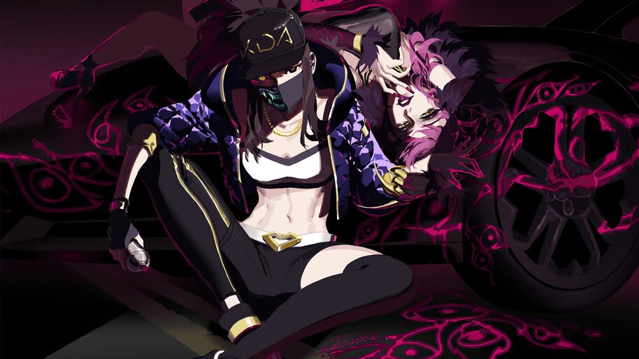 K/DA, Akali and Evelynn, LoL, Girls, 4K, #3.2207