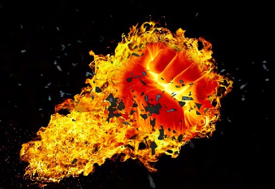 كيف تصمم تأثير صراع الماء و النار بالفوتوشوب
