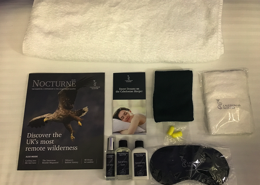 Caledonian Sleeper train - First Class cabin sleepover pack | FitBits Tess Agnew Caledonian Sleeper train London to Edinburgh, Scotland - First Class cabin sleepover pack | FitBits Tess Agnew
