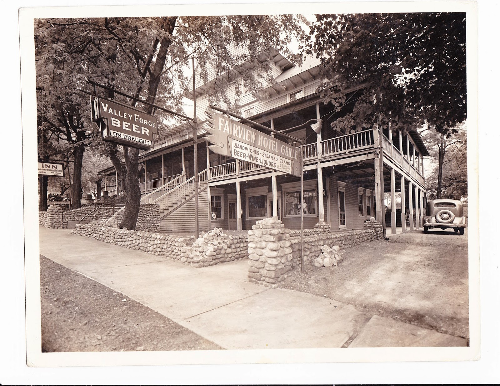 Local History Room Monroe County Pennsylvania Fairview Hotel Grille