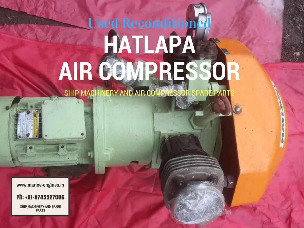 Hatlapa Air Compressor, Used, Recondition, Sale, Ship machinery, available, second hand, India, Repair, Compressor for ship